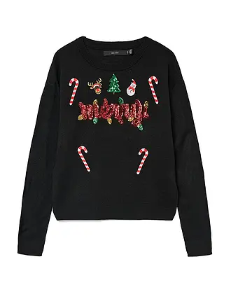 VERO MODA | Pullover VMGLITTER | schwarz